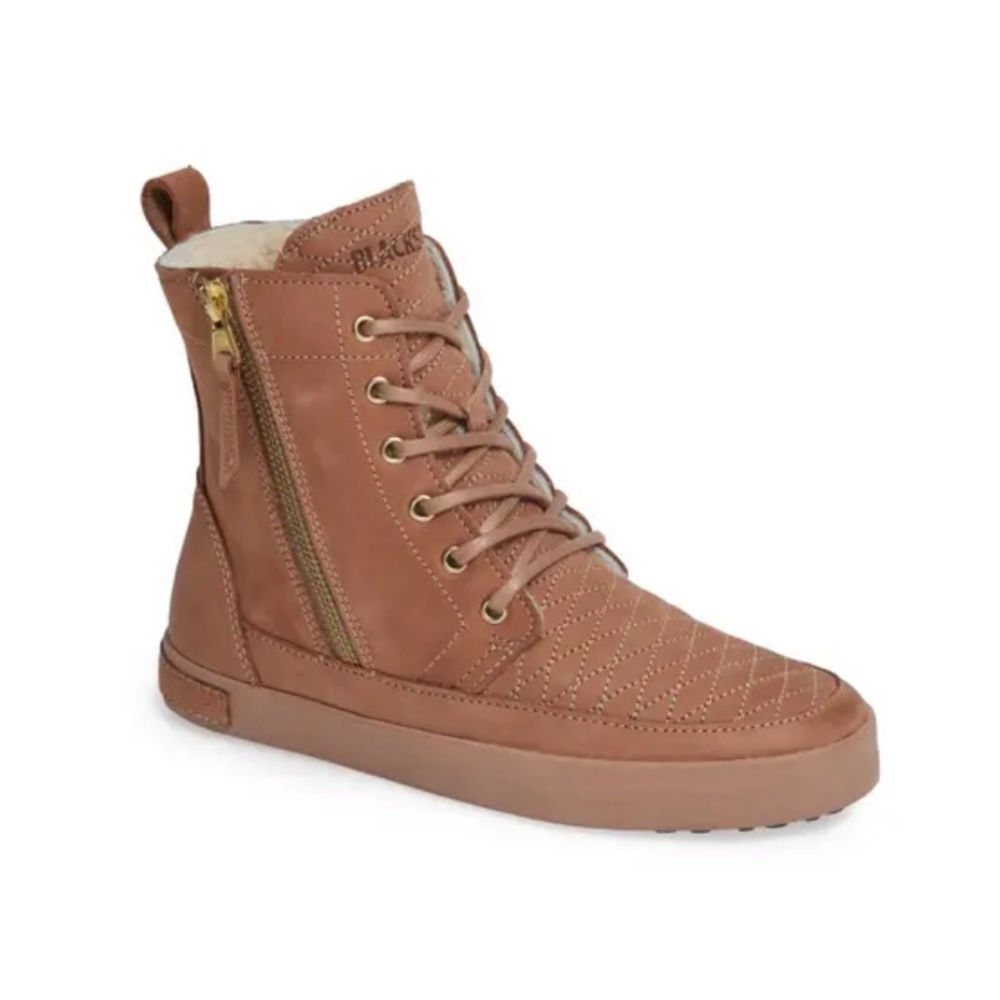 Blackstone QL64 with Genuine Shearling Lining in Cafe Au Lait Leather (size 39)